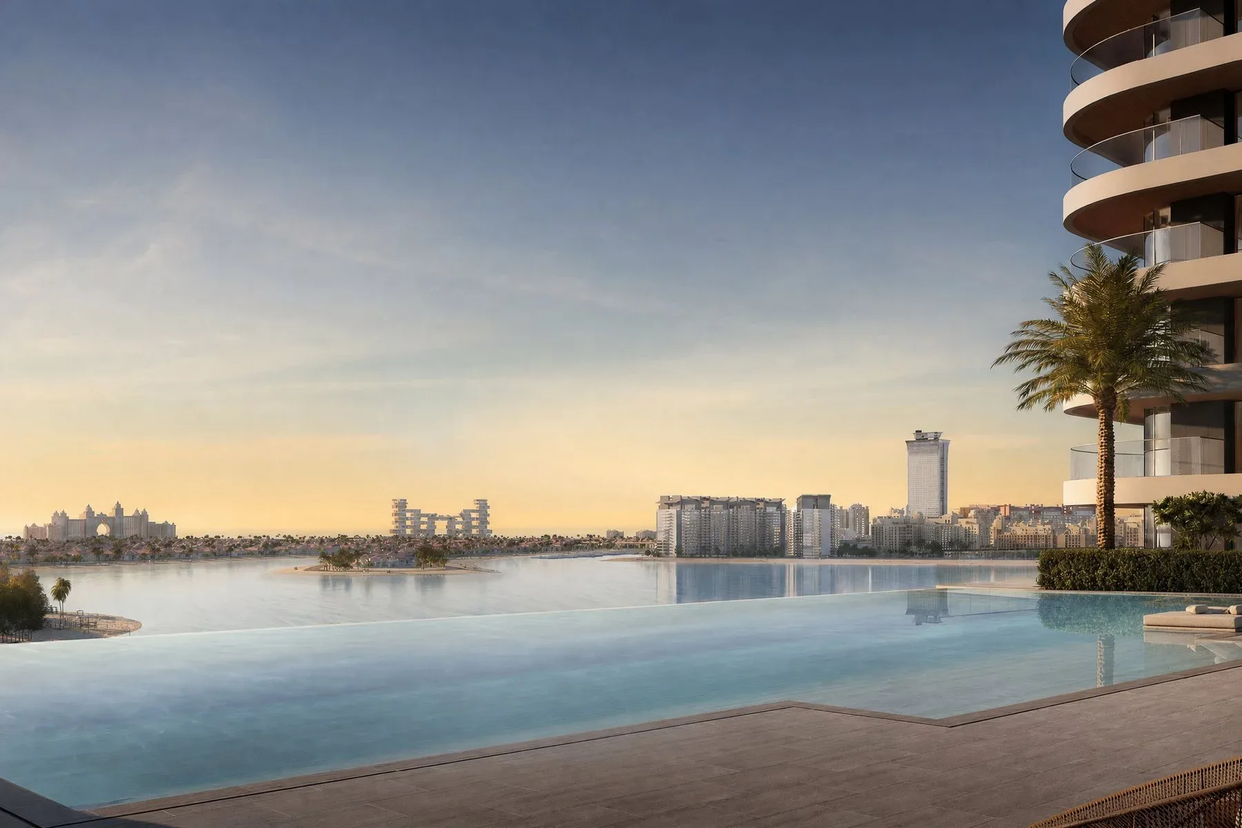 Corner Residence with Sea and Skyline Views in Dubai Harbour — photograph 3