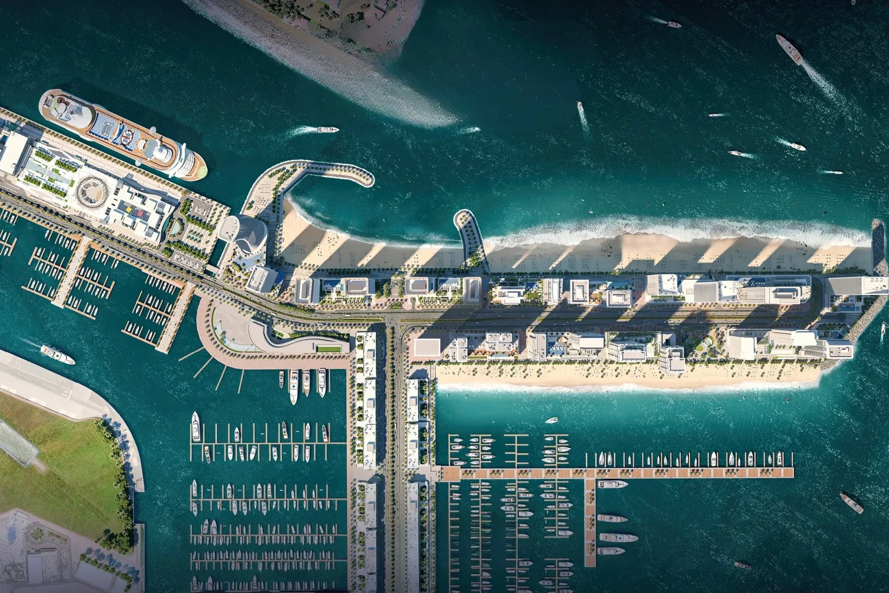 Corner Residence with Sea and Skyline Views in Dubai Harbour — photograph 6
