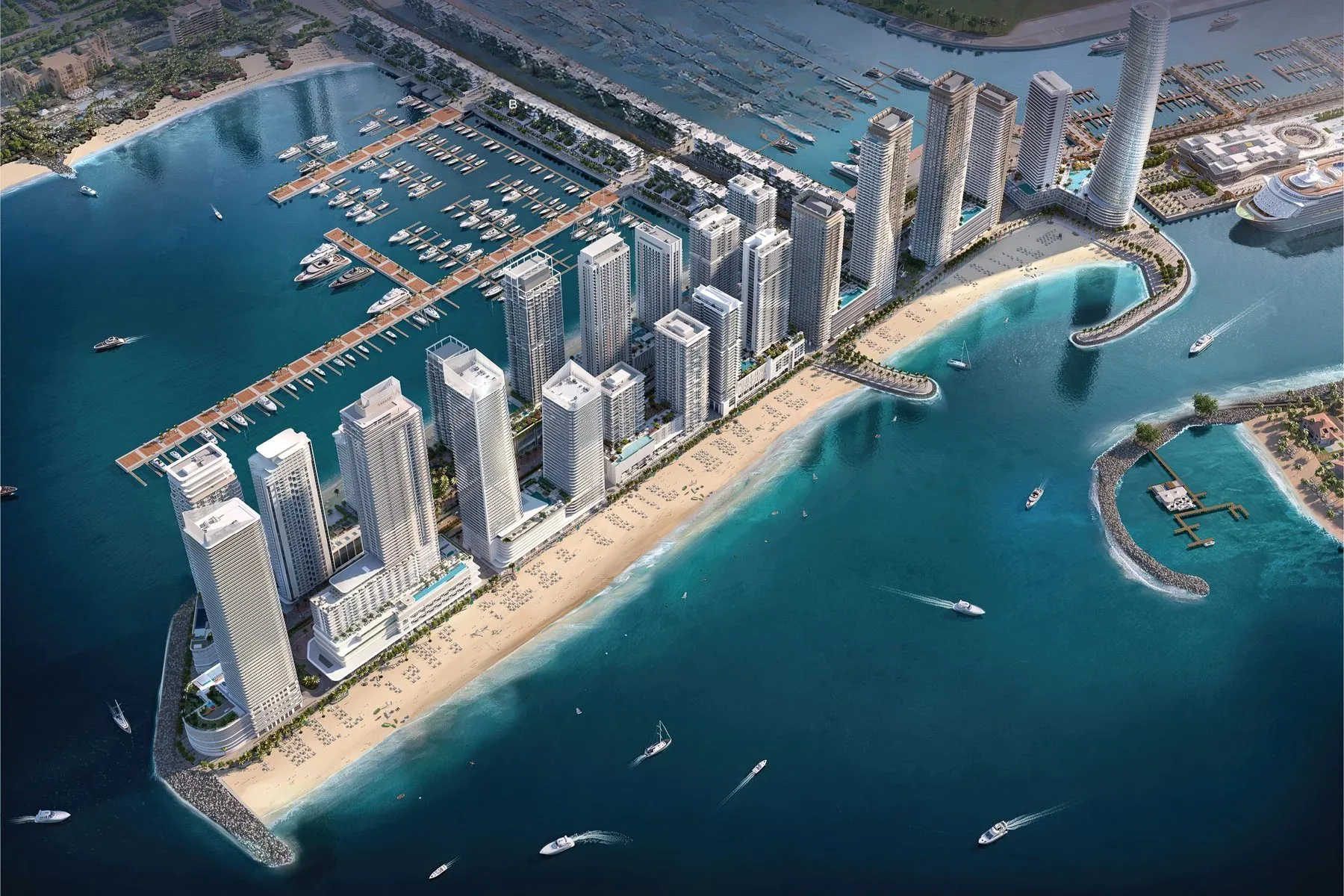 Corner Residence with Sea and Skyline Views in Dubai Harbour — photograph 8