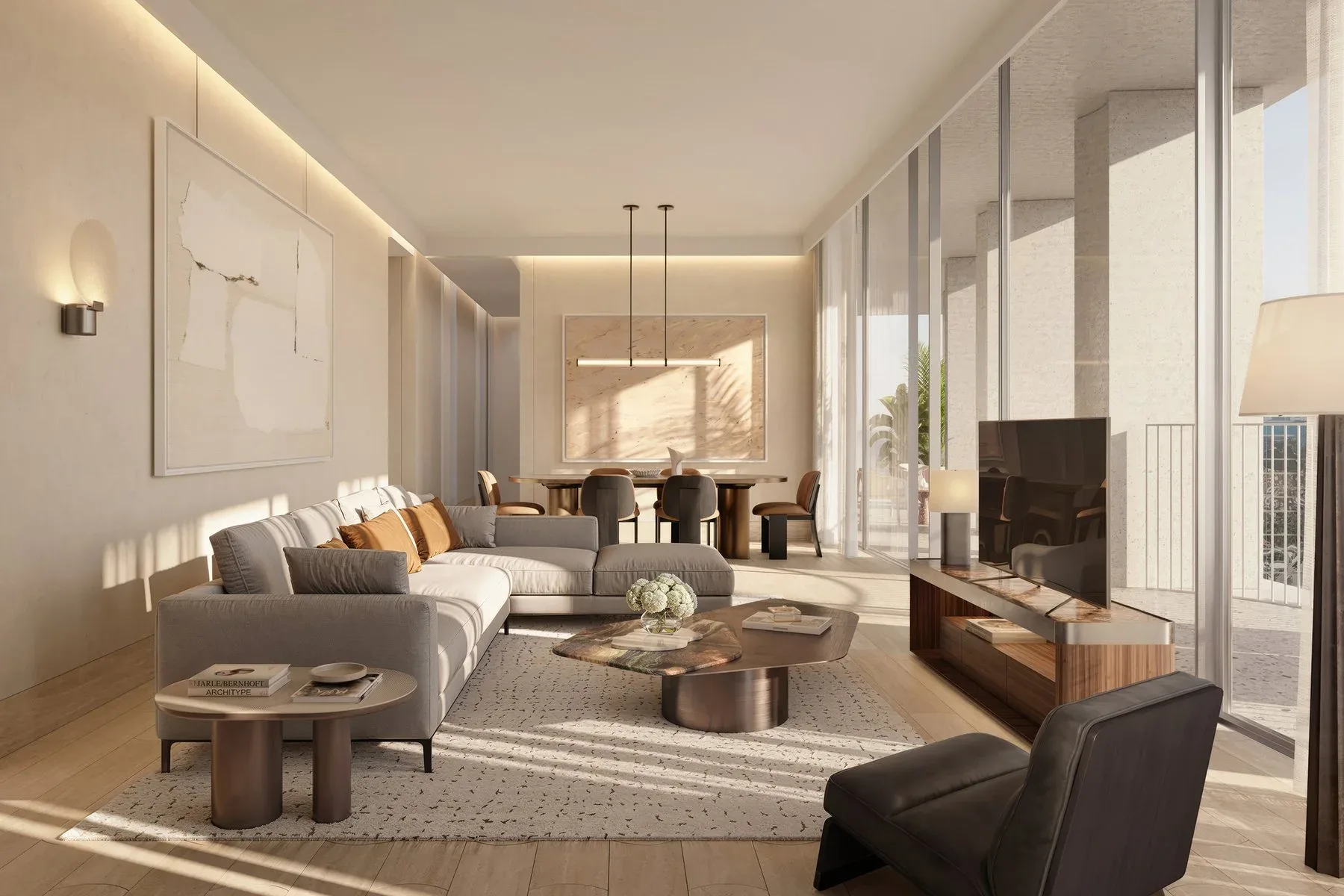 Modern DIFC Apartment Overlooking Iconic Skyline — photograph 2