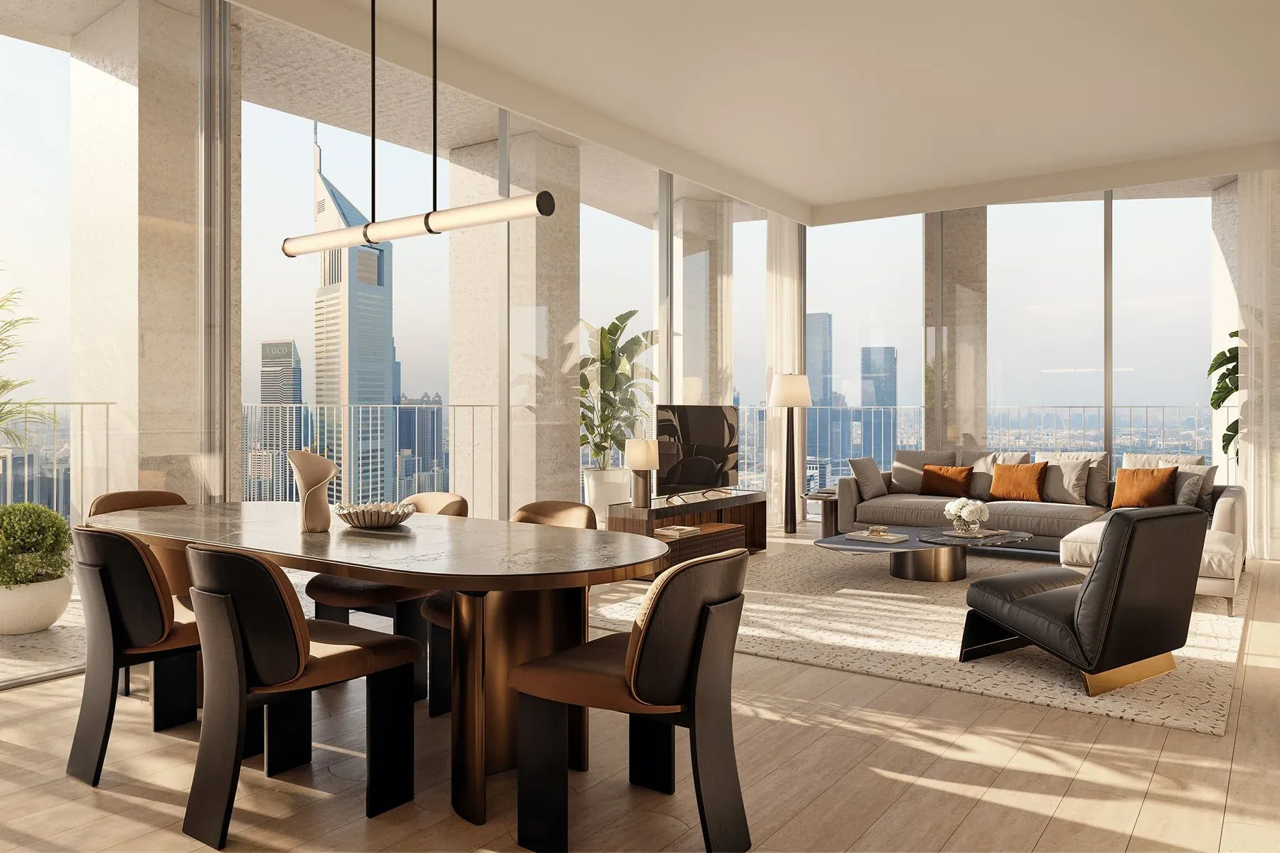 Modern DIFC Apartment Overlooking Iconic Skyline — photograph 3
