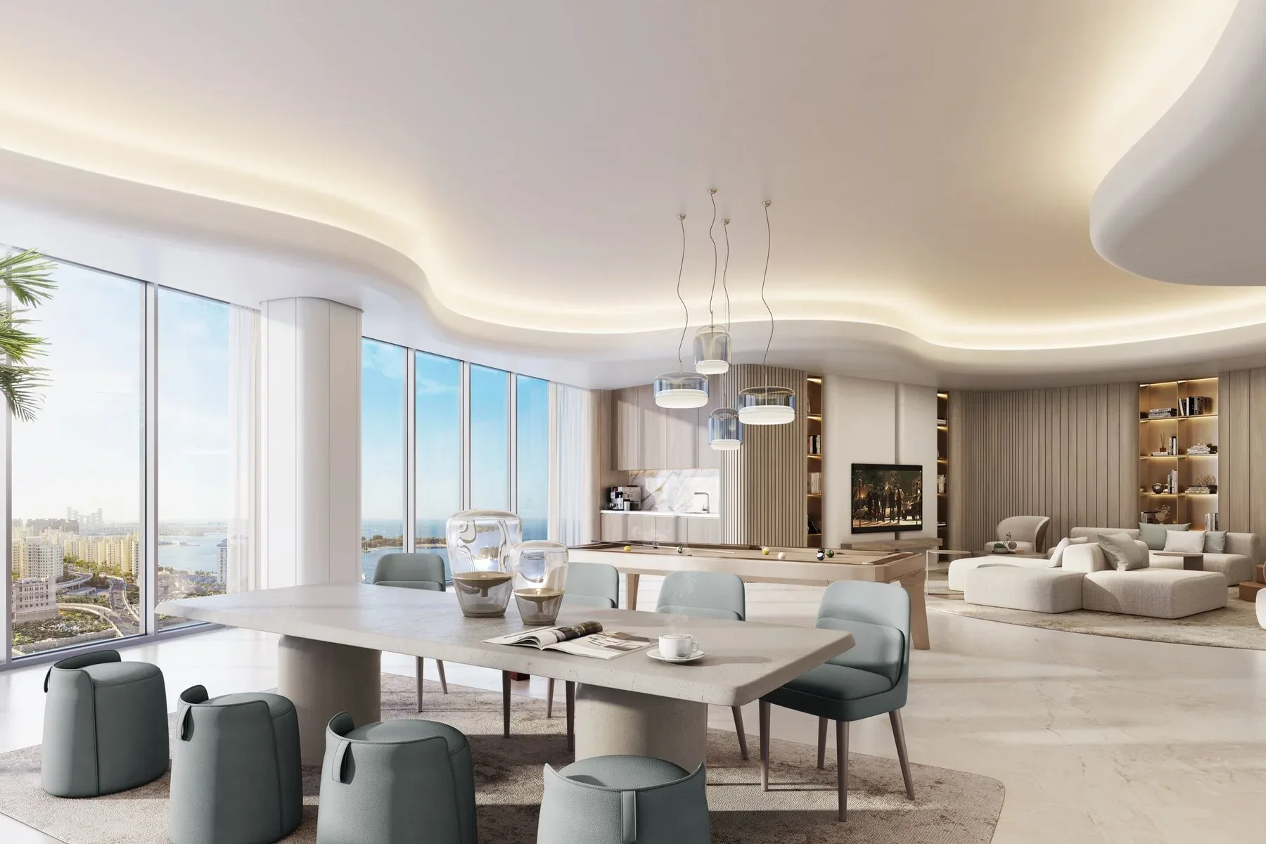 Palm-Facing Apartment with Panoramic Views — photograph 6