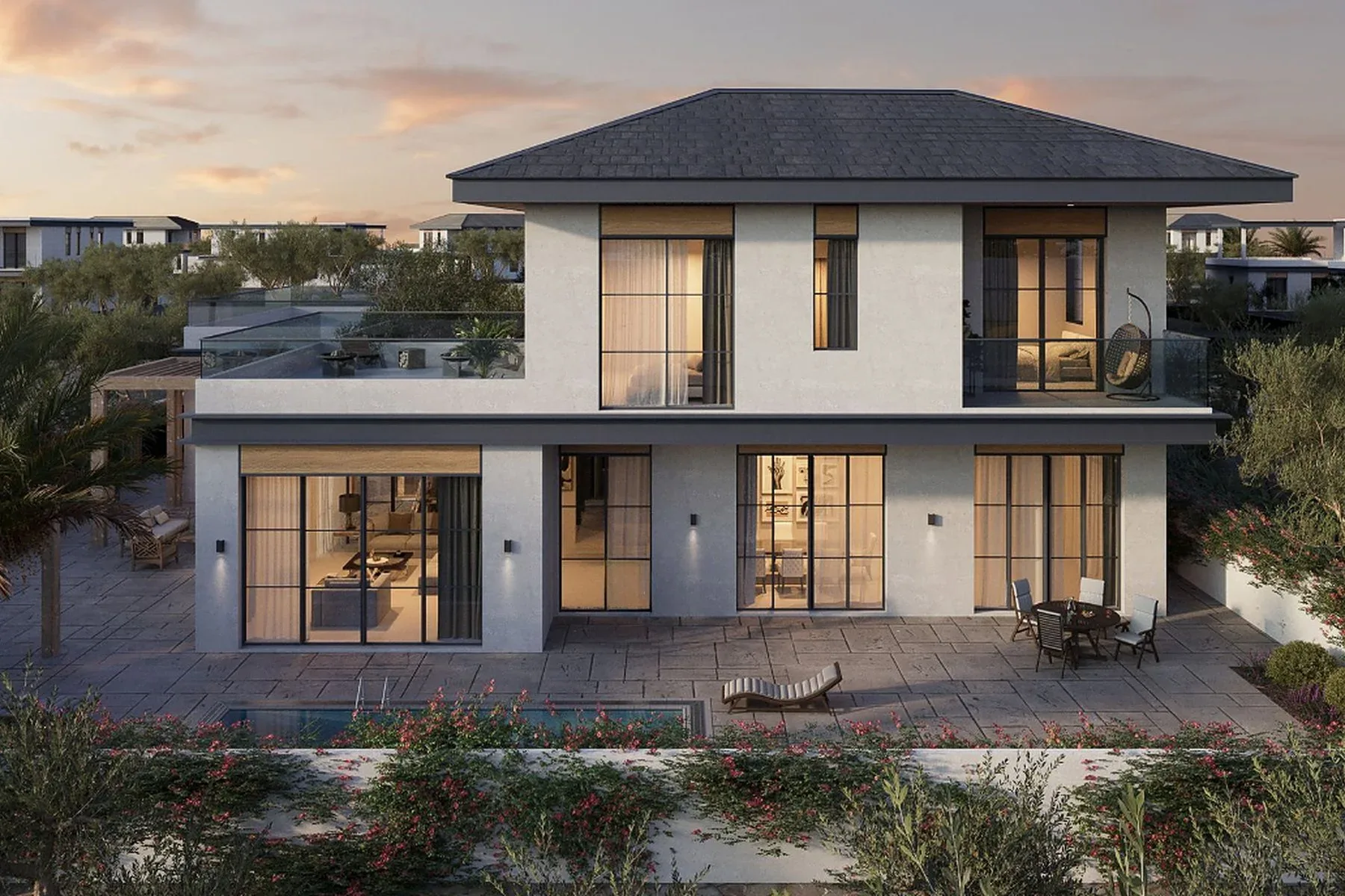 California-Style Villa in Al Naseem — photograph 1