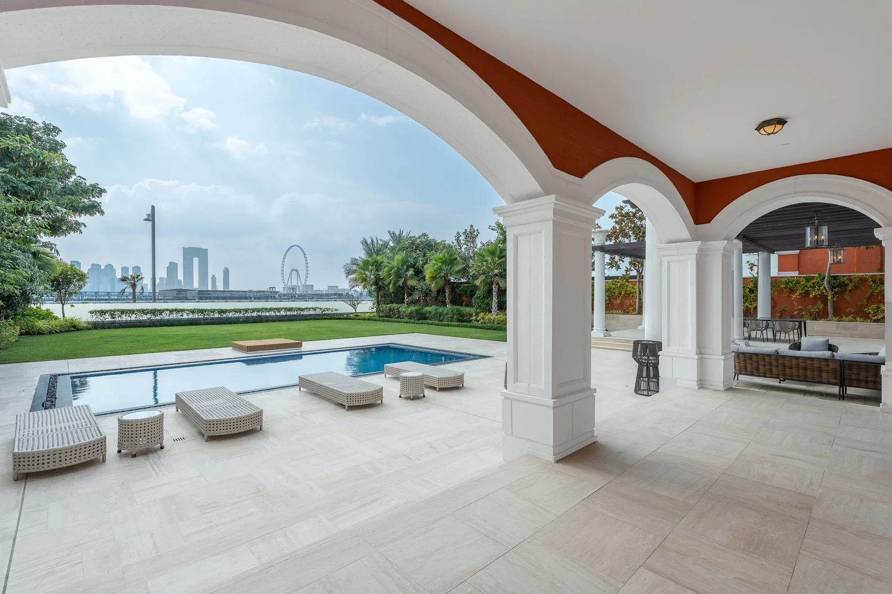 Furnished Beachfront Villa with Custom Interiors — photograph 9