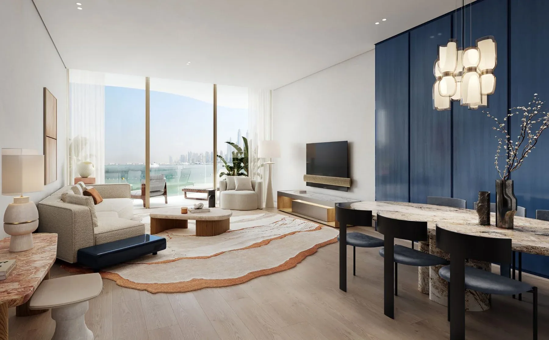Elegant Dubai Harbour Apartment With Full Sea View — photograph 1